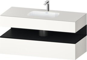 Duravit Einbauwaschtisch-Möbel-Set Qatego in Weiß, B/T/H: 120 x 55 x 60 cm - Bild 1
