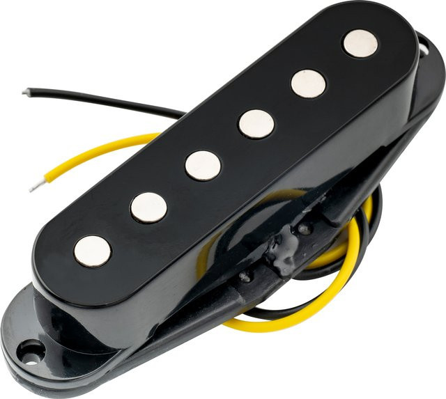 Musiclily Basic Keramikgitarre Single-Coil-Tonabnehmer für E-Gitarre im ST-Stil in Schwarz oder Weiß - Bild 1