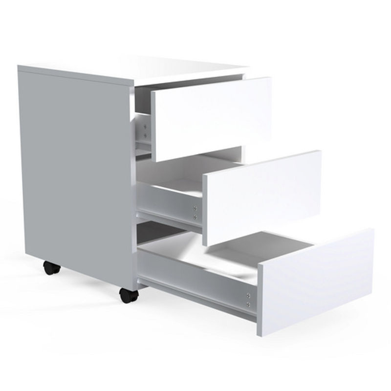 VCM Rollcontainer Dalosa mit 3 Schubladen, Weiß, B/T/H: 39 x 45 x 55 cm - Bild 5