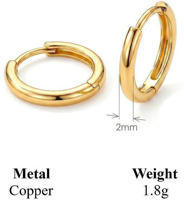 Mariasz Ohrring, Gold, Kupfer, Unisex - Bild 1