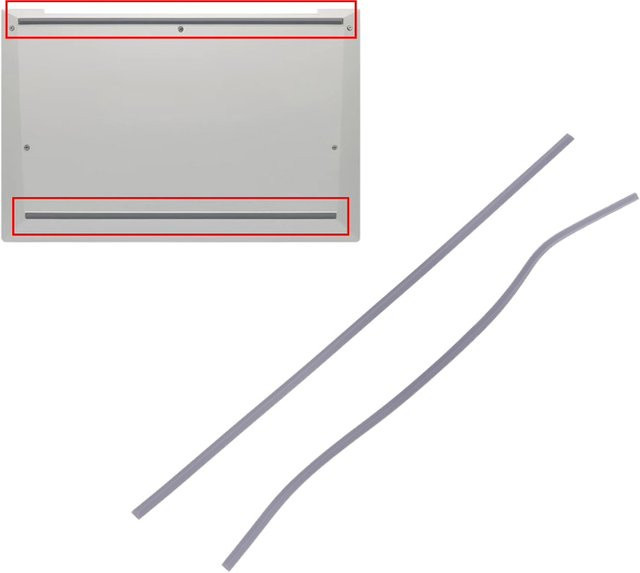 HP Laptop-Gummistreifen für Elitebook 830 735 G7 G8, Rutschfeste Bodengehäuse Fußpolster in Grau - Bild 1