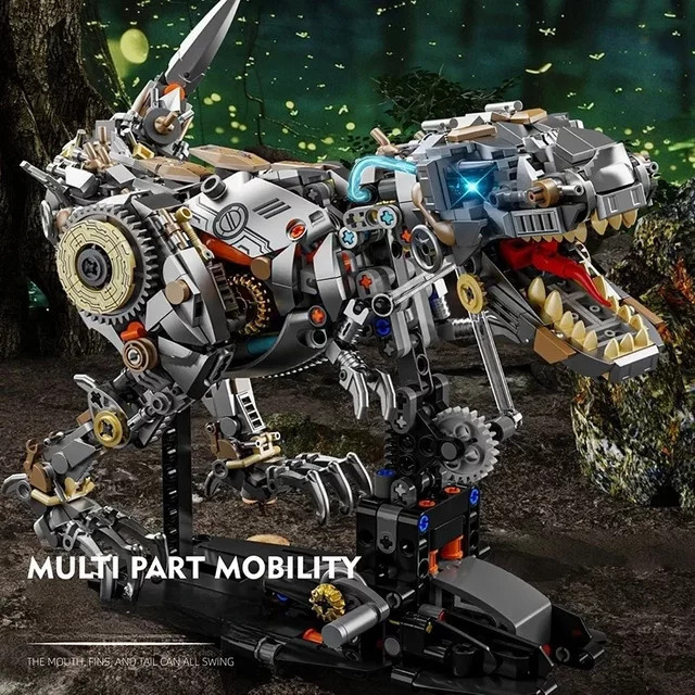 CETYL Semi-Mechanische Dinosaurier Montage Bausteine, 1268 Teile, ab 12 Jahre - Bild 1