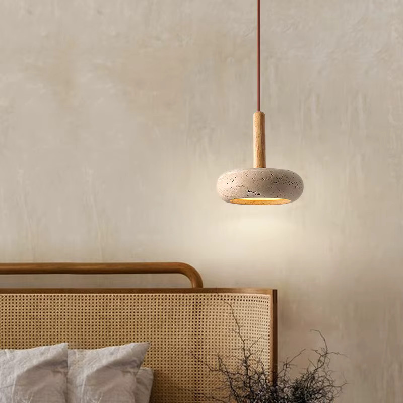 Moderner Travertin-Anhänger von JIANKIXING in Gelb und Beige für Esszimmer, Wohnzimmer oder Arbeitszimmer - Bild 2