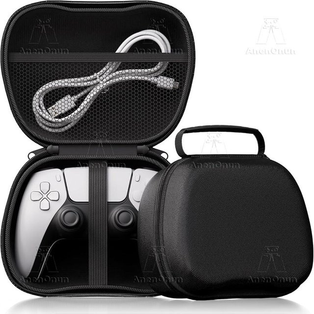 Universelle Controller-Tragetasche in Schwarz mit EVA-Schale zum Schutz vor Stürzen und Kratzern für PS5, PS4, Xbox, Nintendo Switch und Steam Deck - Bild 1