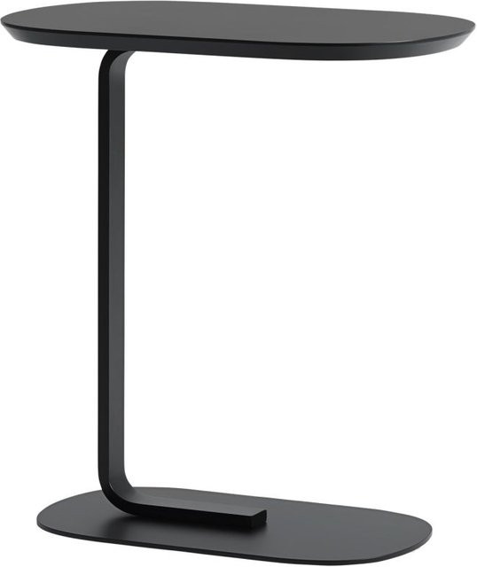 Muuto Relate Beistelltisch in Schwarz mit ovaler Form und mattem Finish - Bild 1