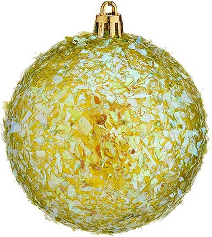 6 Stück grüne Weihnachtskugeln aus Kunststoff mit Haken für die Weihnachtsdekoration, Durchmesser: 8 cm - Bild 1
