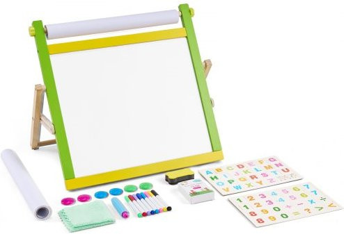 VEVOR 3-in-1 hölzerne doppelseitige Spieltafel mit Whiteboard und Kreidetafel - Bild 1