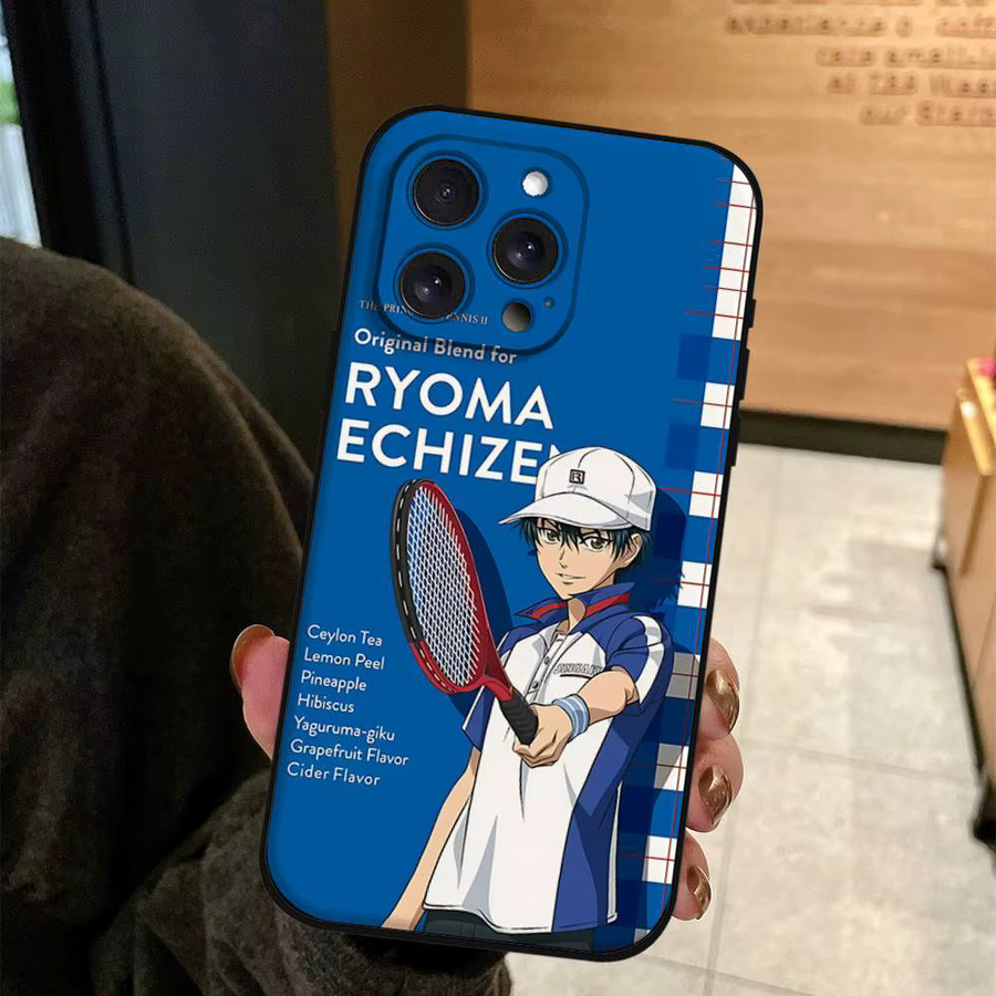 Mesuca Handyhülle The Prince Of Tennis für iPhone 11 bis 17 Pro Max Plus Mini in Blau aus weichem TPU - Bild 4