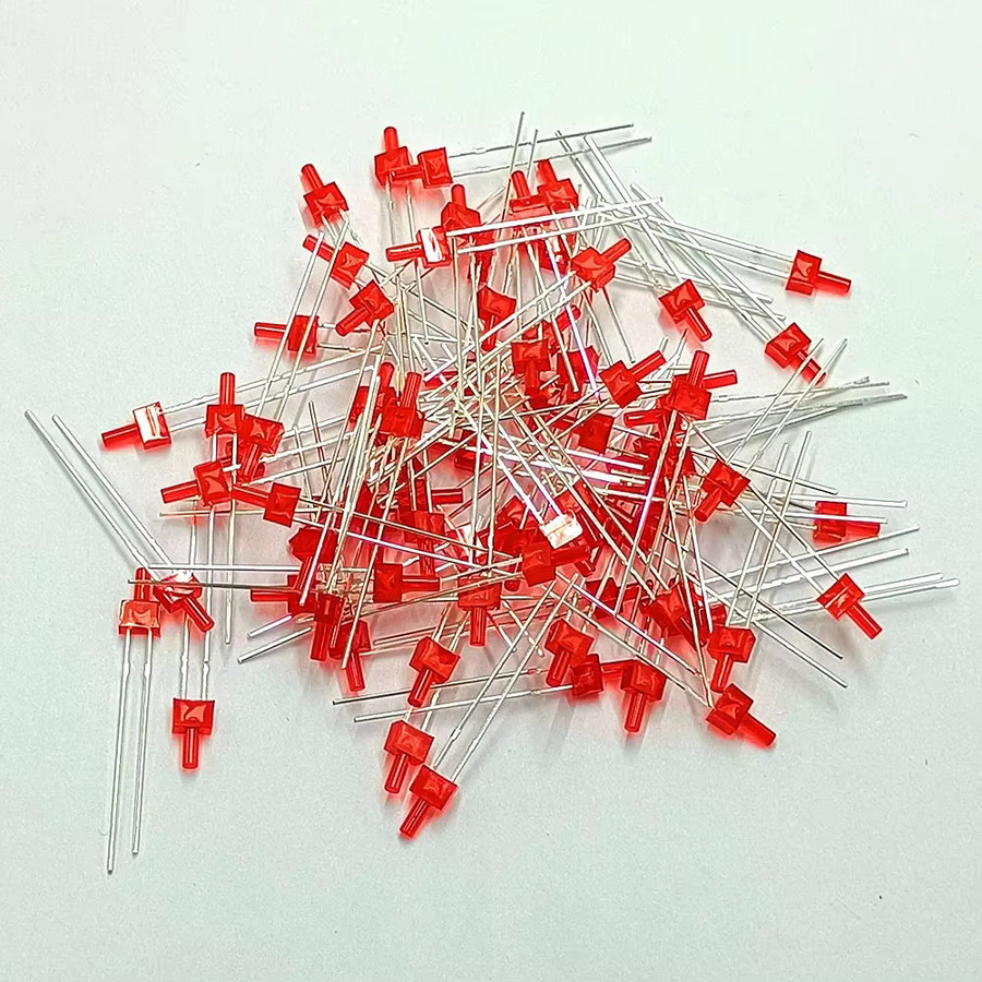 TAKEY LED-Lichtlampen 2 mm mit flacher Oberseite, Mehrfarbig (RGB), 100 Stück - Bild 1
