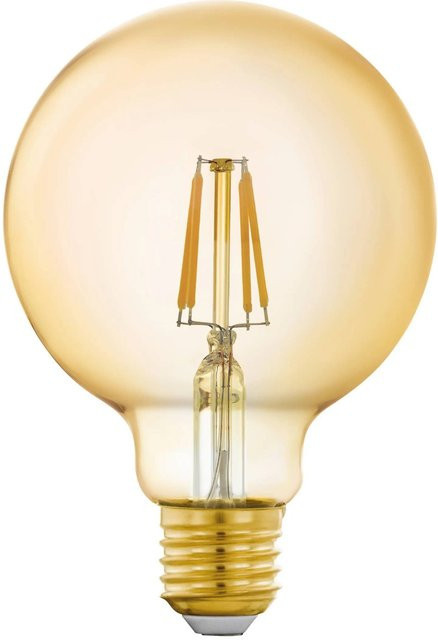 Eglo LED Leuchtmittel G95 Amber E27 Vintage Globe Glas mit sichtbarem Filament dimmbar - Bild 1