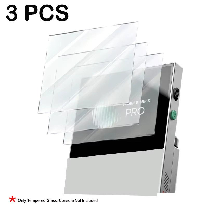 Trimui Brick PRO Zubehör-Set mit Displayschutzfolie aus gehärtetem Glas und Aufbewahrungstasche, transparent - Bild 6