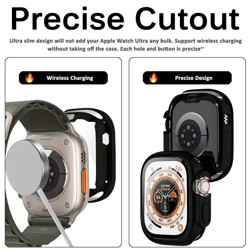 TPU-Abdeckung für Apple Watch Ultra 2, Bumper-Displayschutzfolie, Unisex - Bild 4