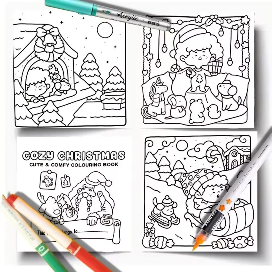 Gemütliches Weihnachts-Malbuch für Erwachsene in Multicolor - Bild 4