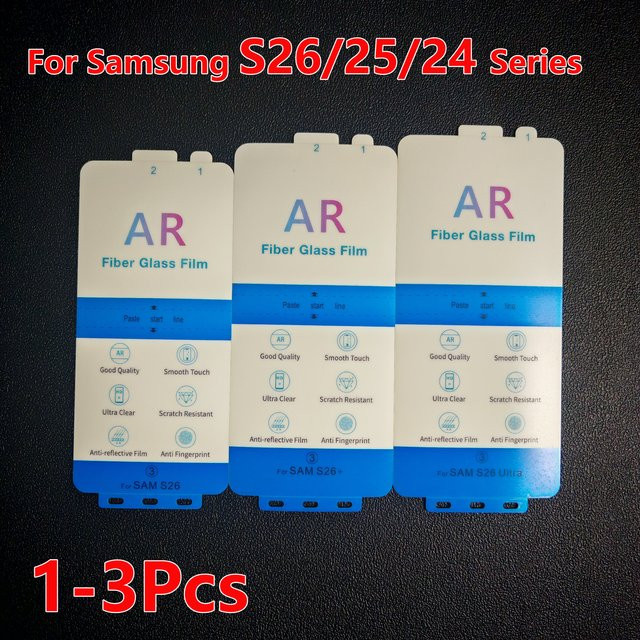 AR-Faserfolie Displayschutz für Samsung Galaxy S26 Plus S25 Plus S24 Ultra transparent - Bild 1