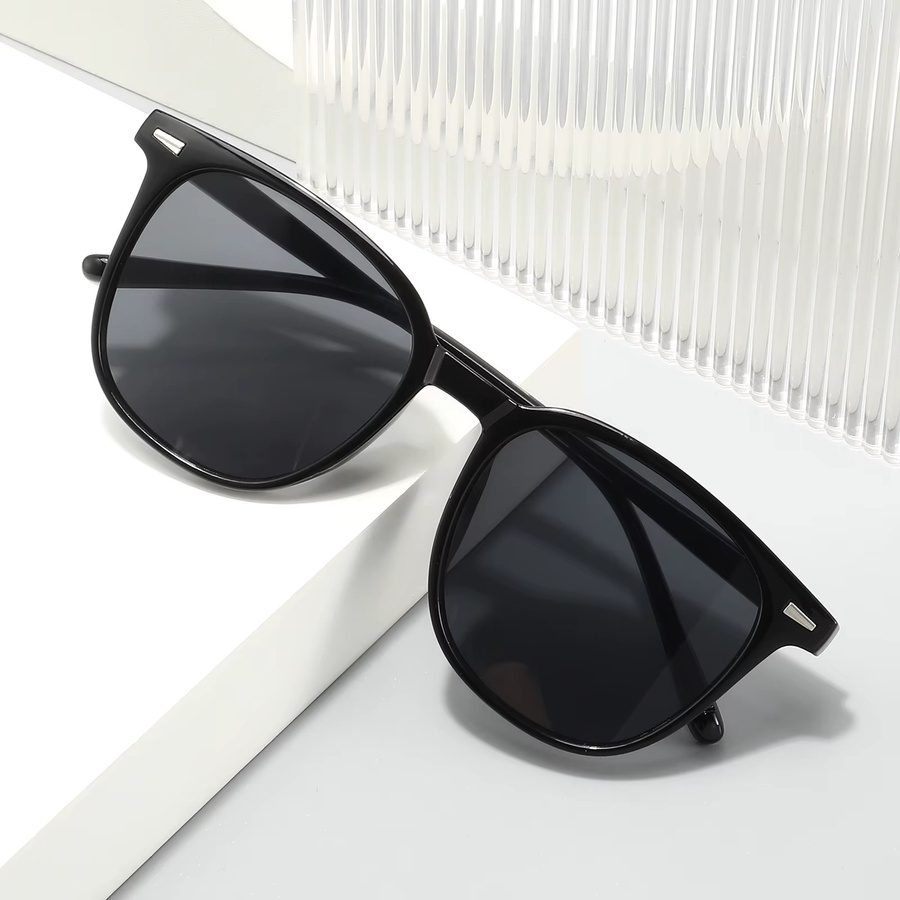 Sonnenbrille, eckig, Vollrand, schwarz, Unisex, Kunststoff - Bild 2