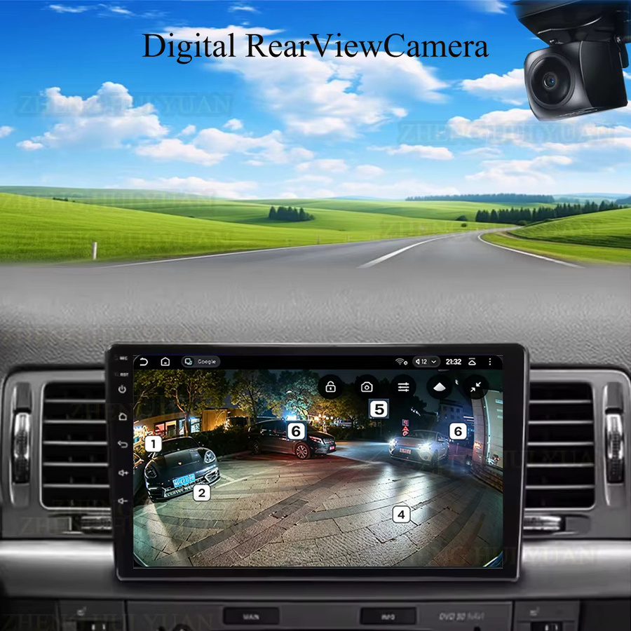 TIEYEZ Android 16 Autoradio für Opel Vectra C 2002-2008 mit Carplay, GPS, WIFI, 4G und Bluetooth in Schwarz - Bild 2