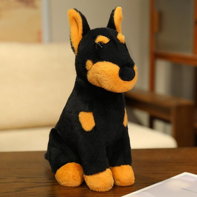 Yiran Health & Beauty Dobermann Plüschtier, Stofftier, 45cm - Bild 1
