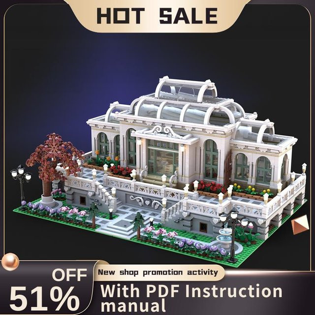 Botanischer Palastgarten, Modulares DIY-Baustein-Set, 1.593 Teile - Bild 1
