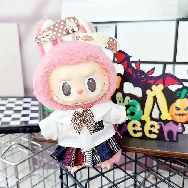 Kidsly Labubu Idol-Puppe Outfit-Zubehör, Lederjacke, 17 cm, ab 14 Jahren - Bild 1