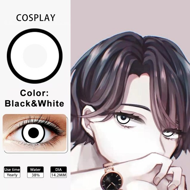 VISUASHOW Farbige Kontaktlinsen, Gotisch, Vampir-Cosplay - Bild 1
