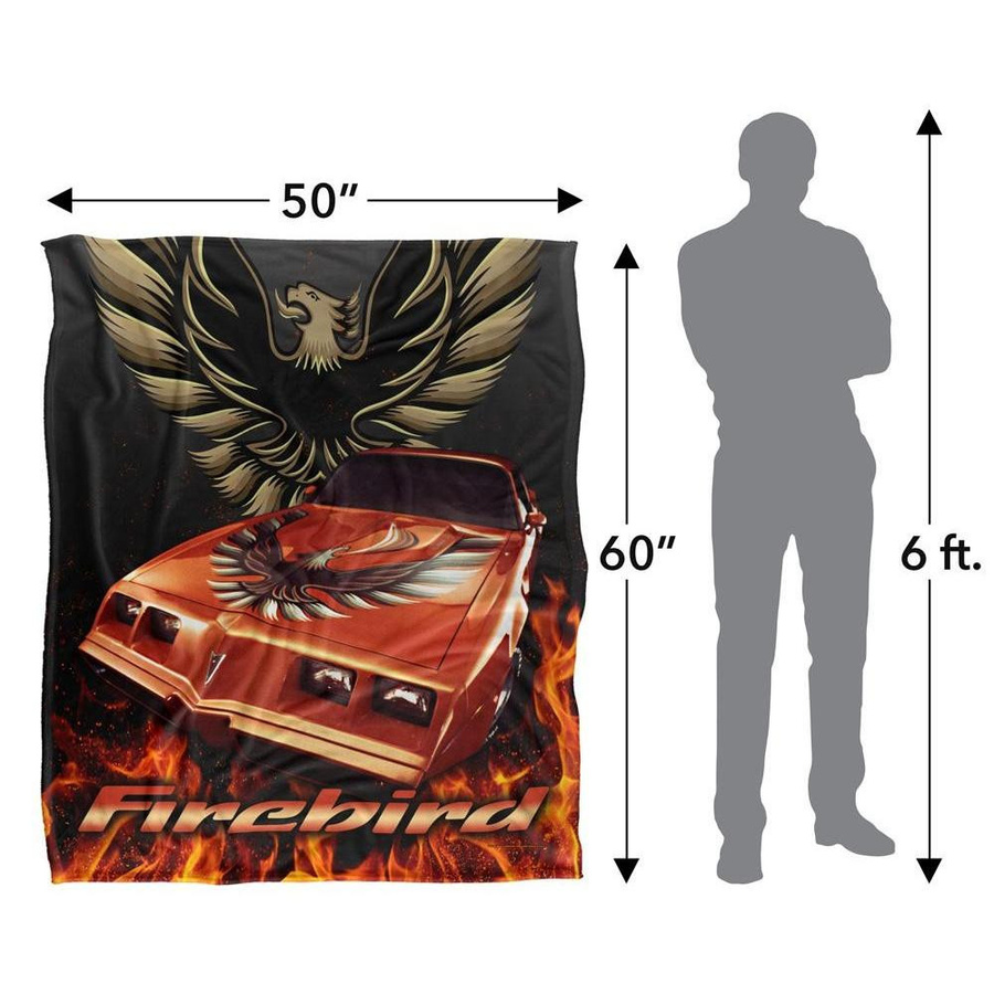 Pontiac Firebird Flammen Decke von Pertemba FR in Schwarz, One Size - Bild 3