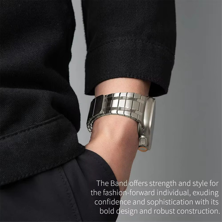 Jaytop Uhrenarmband Edelstahl, Silber, Herren - Bild 2