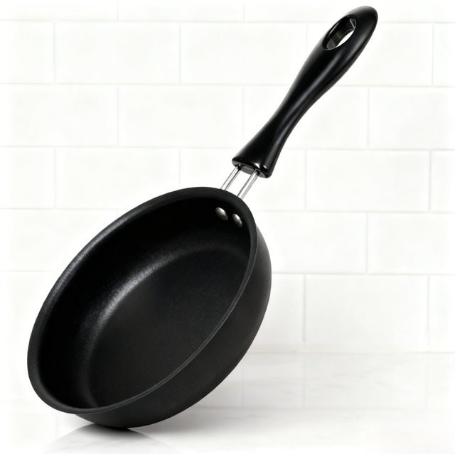 FEB.WIND Mini-Bratpfanne in Schwarz, tragbare Hitzebeständige Pfanne für Steak, Eier und Pfannkuchen, ideal für Camping und Küche - Bild 1