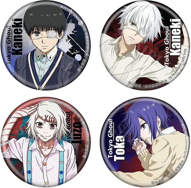 XINGHEDONGMAN Tokyo Ghoul Cosplay Abzeichen, Zubehör, Bunt / Mehrfarbig - Bild 1