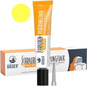 Bäder Schraubensicherungslack Fast Dry gelb 20 ml Tube - Bild 1