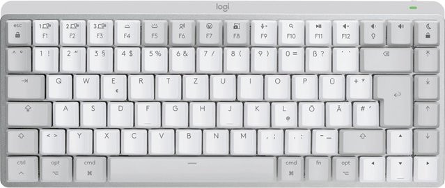 Logitech MX Mechanical Mini for Mac Kabellose mechanische Tastatur QWERTZ Deutsch Grau/Weiß - Bild 1