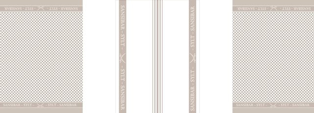 Geschirrtuch SANSIBAR Jacquard aus Baumwolle in Beige und Braun mit grafischem Design - Bild 1