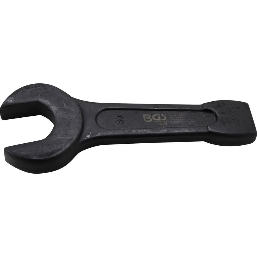 BGS Schlag-Maulschlüssel 35280 aus Chrom-Vanadium in Schwarz mit SW 80 mm - Bild 2