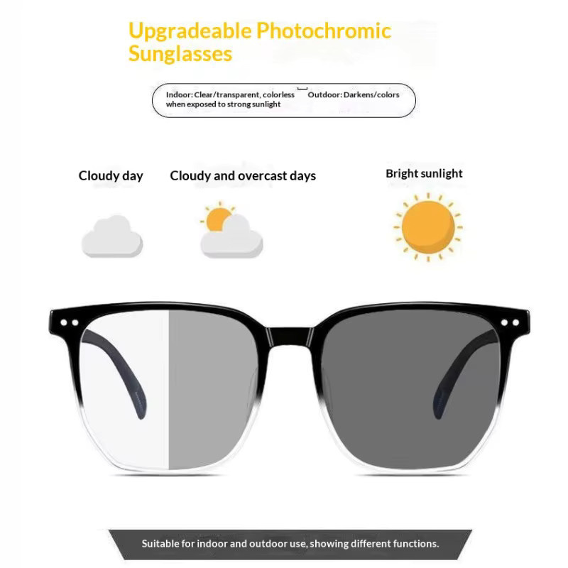 MDOD Korrektionsbrille, Vollrand, Square, Kunststoff, schwarz, grau - Bild 2