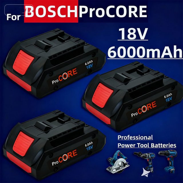 Bosch Professional ProCORE 18 V Li-Ion Akku 21700 6,0 Ah in Schwarz Ersatz für BAT609 und BAT618 mit BMS - Bild 1