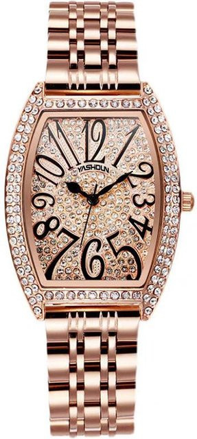 YIRAN Jewelry Armbanduhr, Quarz, Edelstahl, Roségold, Damen - Bild 1