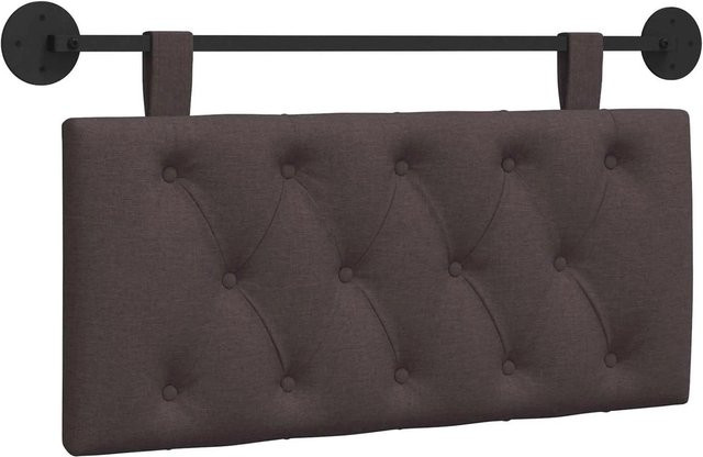 vidaXL Hängendes Kopfteil Modern Dunkelbraun Stoff B: 90 cm, H: 55 cm, T: 7 cm - Bild 1