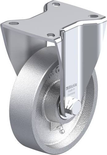 Blickle Bockrolle BH-G 125K-1 in Silber und Grau mit 125 mm Rad-Durchmesser und 450 kg Tragfähigkeit - Bild 1