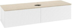V&B Waschtischunterschrank Antao mit Frontstruktur, weiß, B/T: 160 x 50 cm - Bild 1