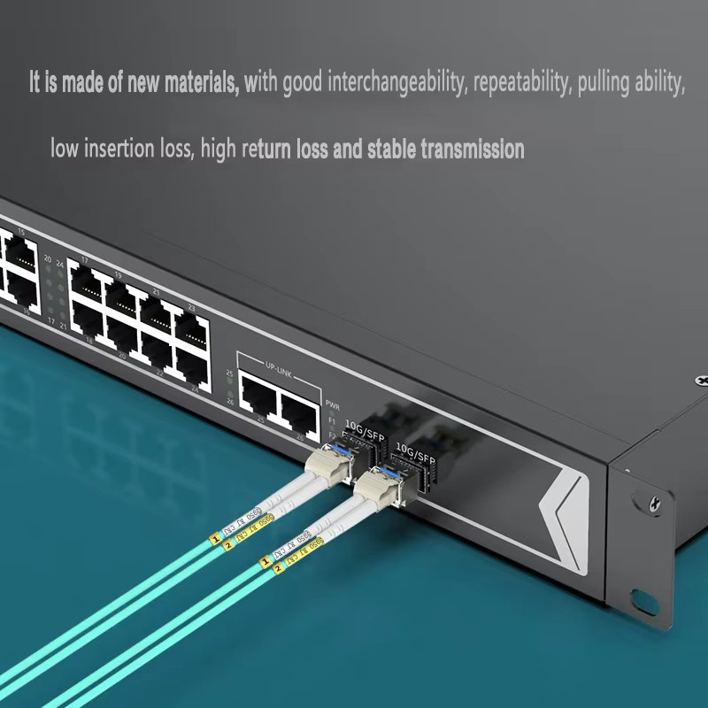 Sevenlayer Multimode Duplex Glasfaser-Patchkabel LC-LC UPC OM3 OM4 2,0 mm - Bild 2