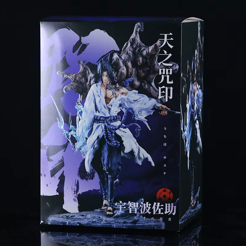 Tiemu Anime Actionfigur Sasuke Uchiha und Kakashi Hatake aus PVC, mehrfarbige Statue für deinen Schreibtisch - Bild 4