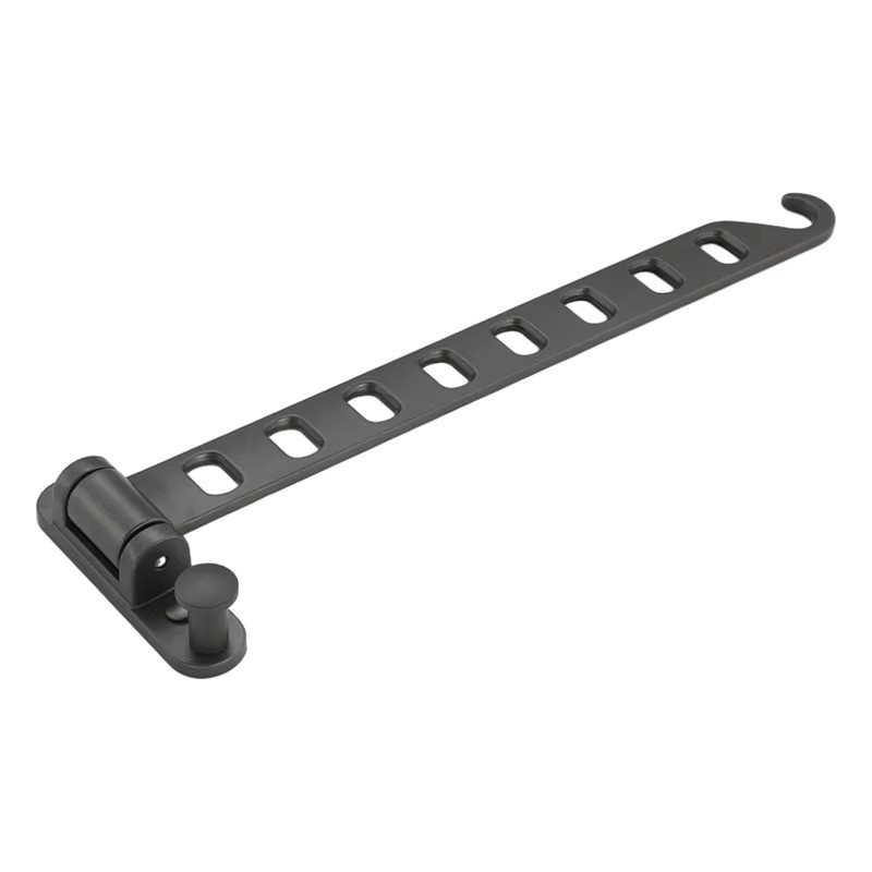 FALANGSHI Wäscheständer aus Aluminium zum Trocknen von Kleiderbügeln, Wandmontage, Schwarz - Bild 3