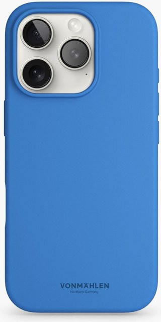 Soft Silicone Case MagSafe kompatible Schutzhülle für iPhone 16 Pro in Sky Captain Blue - Bild 1