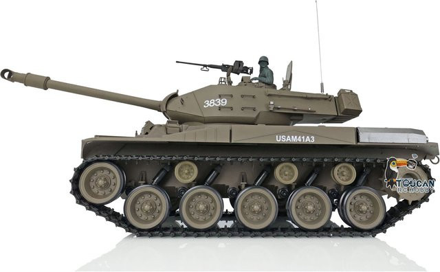 HENG LONG RC Panzer Walker Bulldog Modell 1:16 aus Kunststoff mit 2,4 GHz Fernsteuerung und Raucheinheit - Bild 1