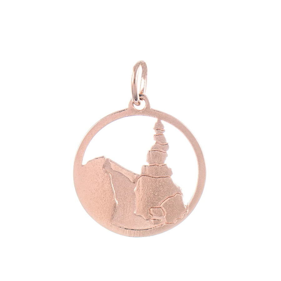 Goettgen Anhänger Steinmännchen, 925 Silber, rosé vergoldet, Unisex - Bild 1