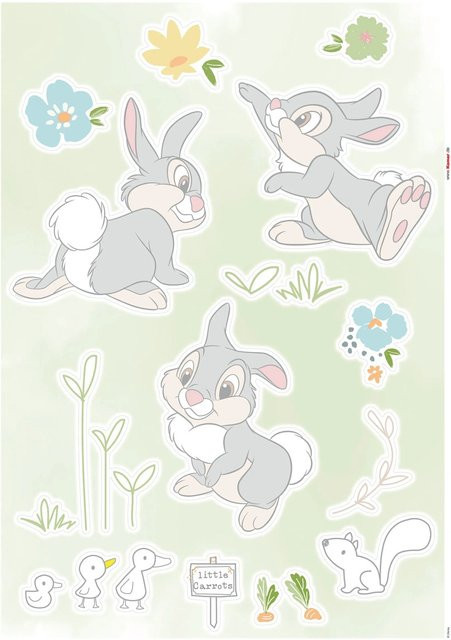 Komar Deko-Sticker Thumper Garden, Mehrfarbig, Breite: 50 cm, Höhe: 70 cm - Bild 1
