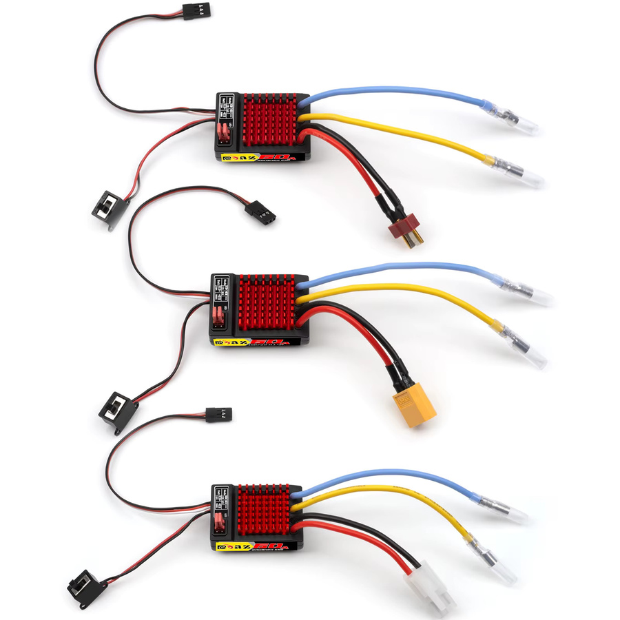 RCXAZ Elektronischer Geschwindigkeitsregler, gebürstet, Metall, 1:10 - Bild 2