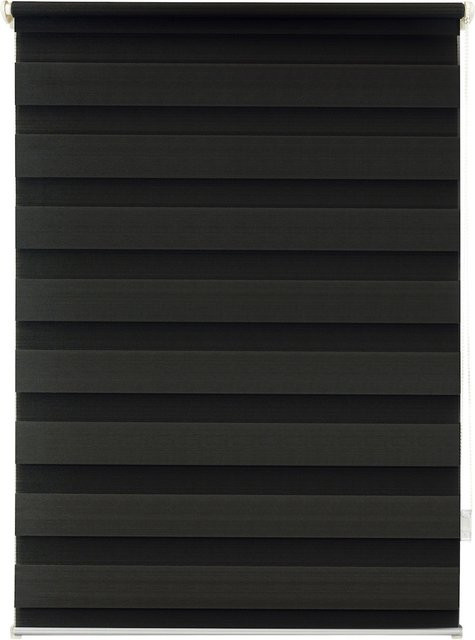 Ondeco Doppelrollo Just Klemmfix Seitenzugrollo blickdicht Anthrazit B: 140 cm, H: 160 cm - Bild 1