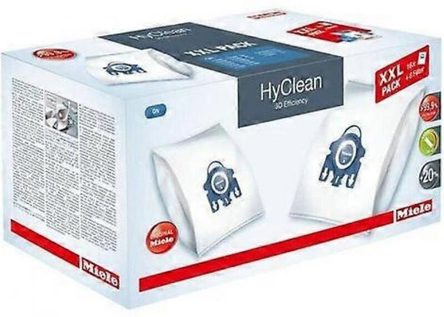 16 Stück Staubsaugerbeutel für Miele GN Airclean 3D Efficiency in Weiß - Bild 1