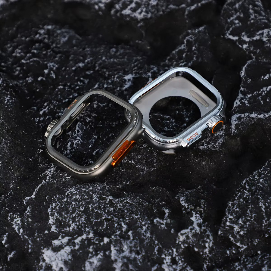 CHIICSMART Metall-Bumper-Hülle für Apple Watch, Edelstahl, Silber, Unisex - Bild 5