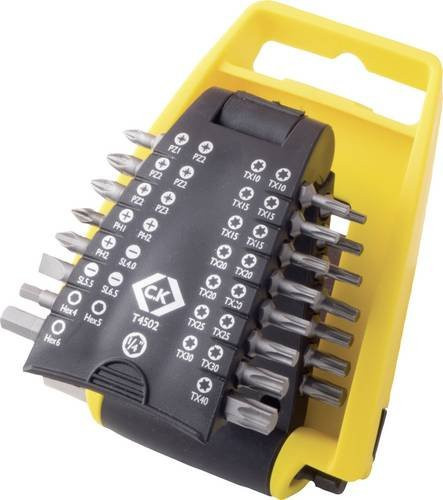 C.K T4502 Bit-Set 31-teilig mit Phillips, Pozidriv, Torx und Innensechskant in Multicolor - Bild 1